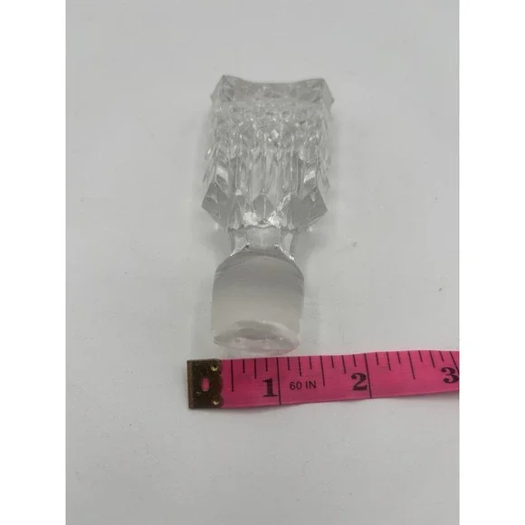 Vintage Cut Lead Crystal Decanter Stopper Clear - Picture 5 of 5